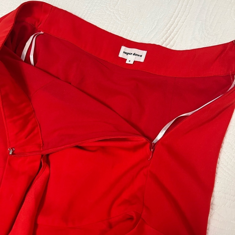 Superdown Vibrant Red Mini Skirt - Picture 7 of 12